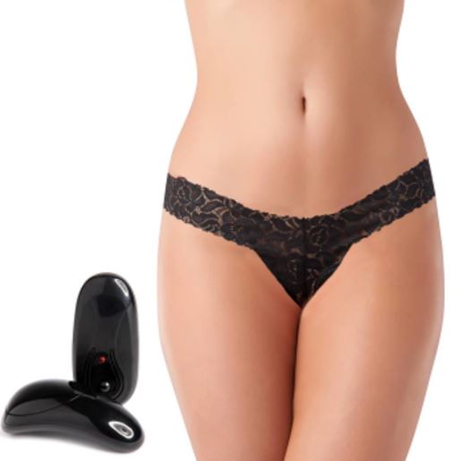 Secrets 5 Function Remote Control Vibrating Lace Thong Secrets 5 Function Remote Control Vibrating Lace Thong