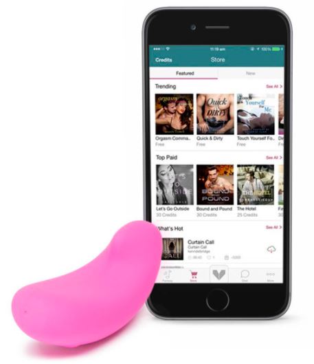Vibease Bluetooth Erotica Rechargeable Responsive Knicker Vibrator